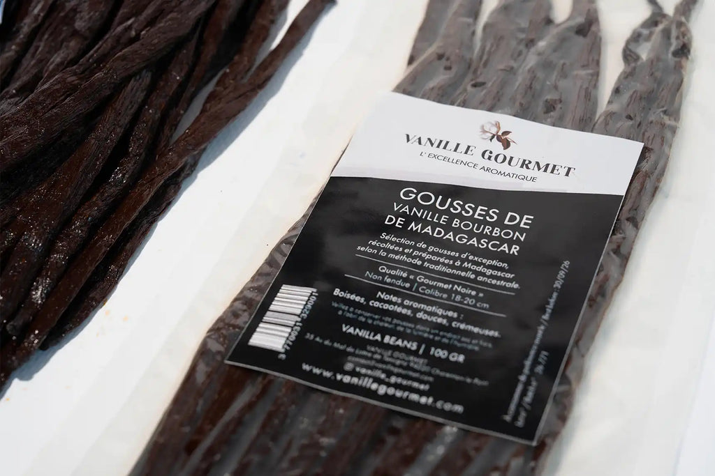 Gousses de Vanille Bourbon d’exception de Madagascar – 100 g (sous vide) – soit ± 20 gousses en moyenne